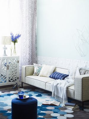 Decorar con azul