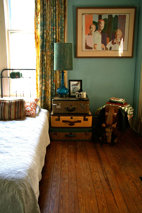 Decorar con maletas y baúles